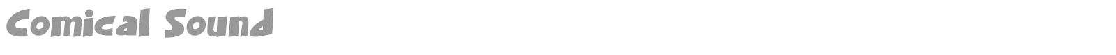 Comical Sound font preview